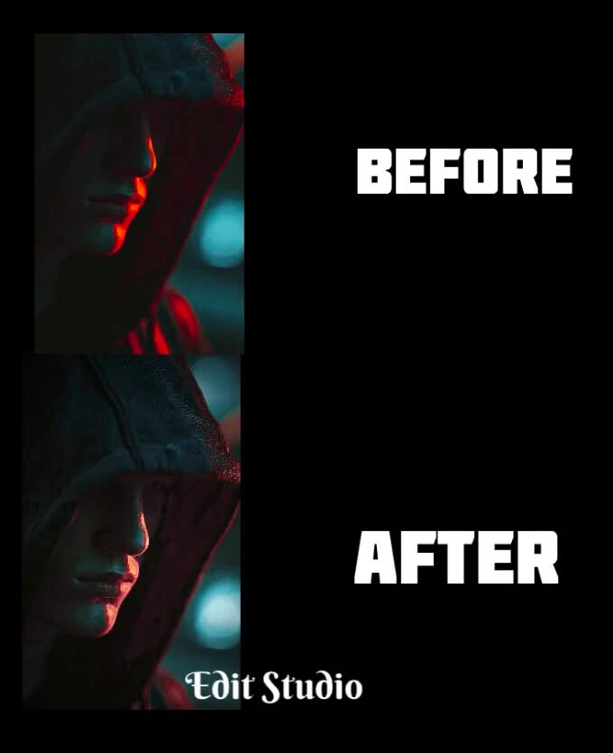 Cinematic Hoodie Portrait Color Grading